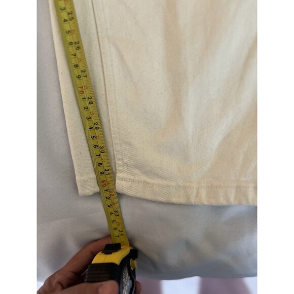 Dickies Button Fly Denim Work Pants Men's Size 32x32 Ivory DUR07NT - Picture 2 of 14